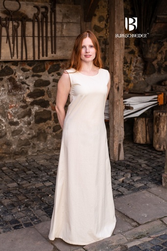 Ärmelloses Unterkleid Aveline- Natur: Authentisches Untergewand für LARP und Reenactment