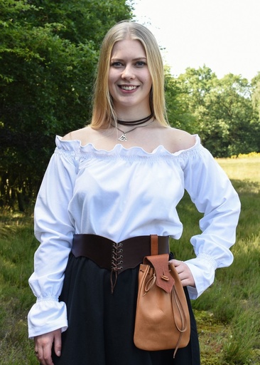 Mittelalterbluse Dörte Carmenbluse weiß 