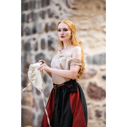 Ärmellose Sommerbluse "Adele" Hanffarben