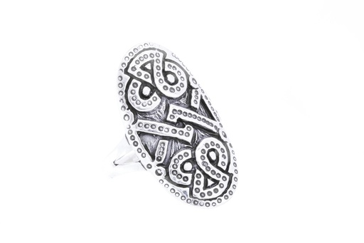 [r344] Ring Tarian mit Dagaz-Rune aus Silber 925 – Wikinger Runenring 2,3 cm offen