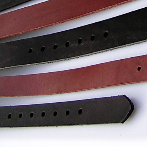 Gürtel Rohling aus Spaltleder 5  cm breit - 4 Längen - 2 Farben