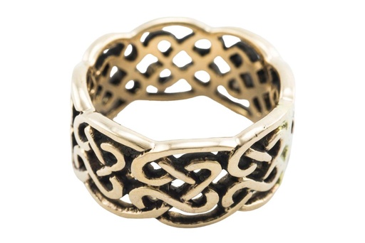 [rb606] Belenus II Bronze Ring im keltischen Stil - Schmuck Accessoire für Historische Gewandungen, Reenactment und Liverollenspiel